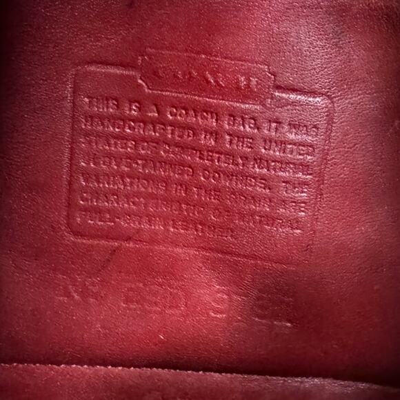 Coach Vintage City Backpack in Red – Beautifully Restored - Picture 11 of 14